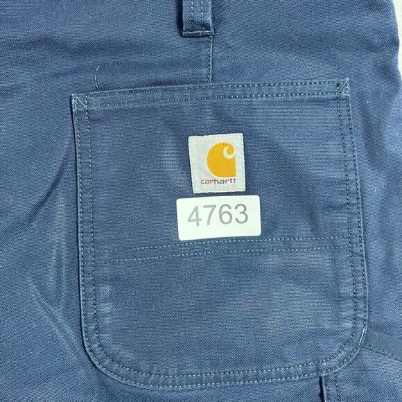 Carhartt Cargo Pants Mens 36X32 Navy Rugged Flex Casual Work Cotton - Picture 10 of 11